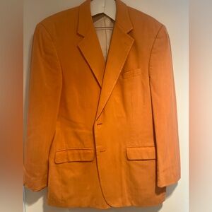Stafford Executive Peach Colored 100% Silk Blazer